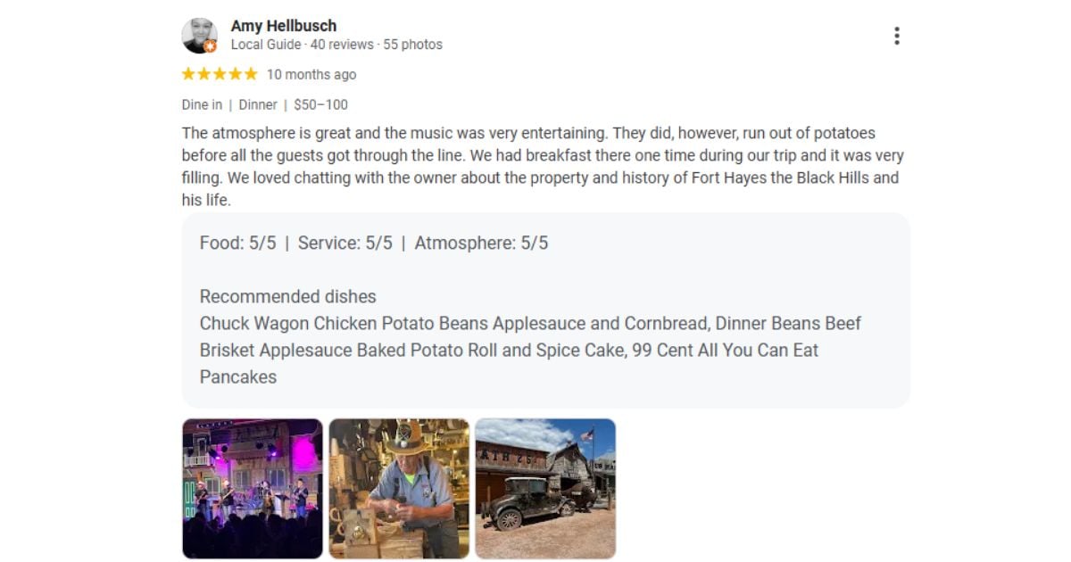 A Helbusch Fort Hays Google Review A Helbusch Fort Hays Google Review